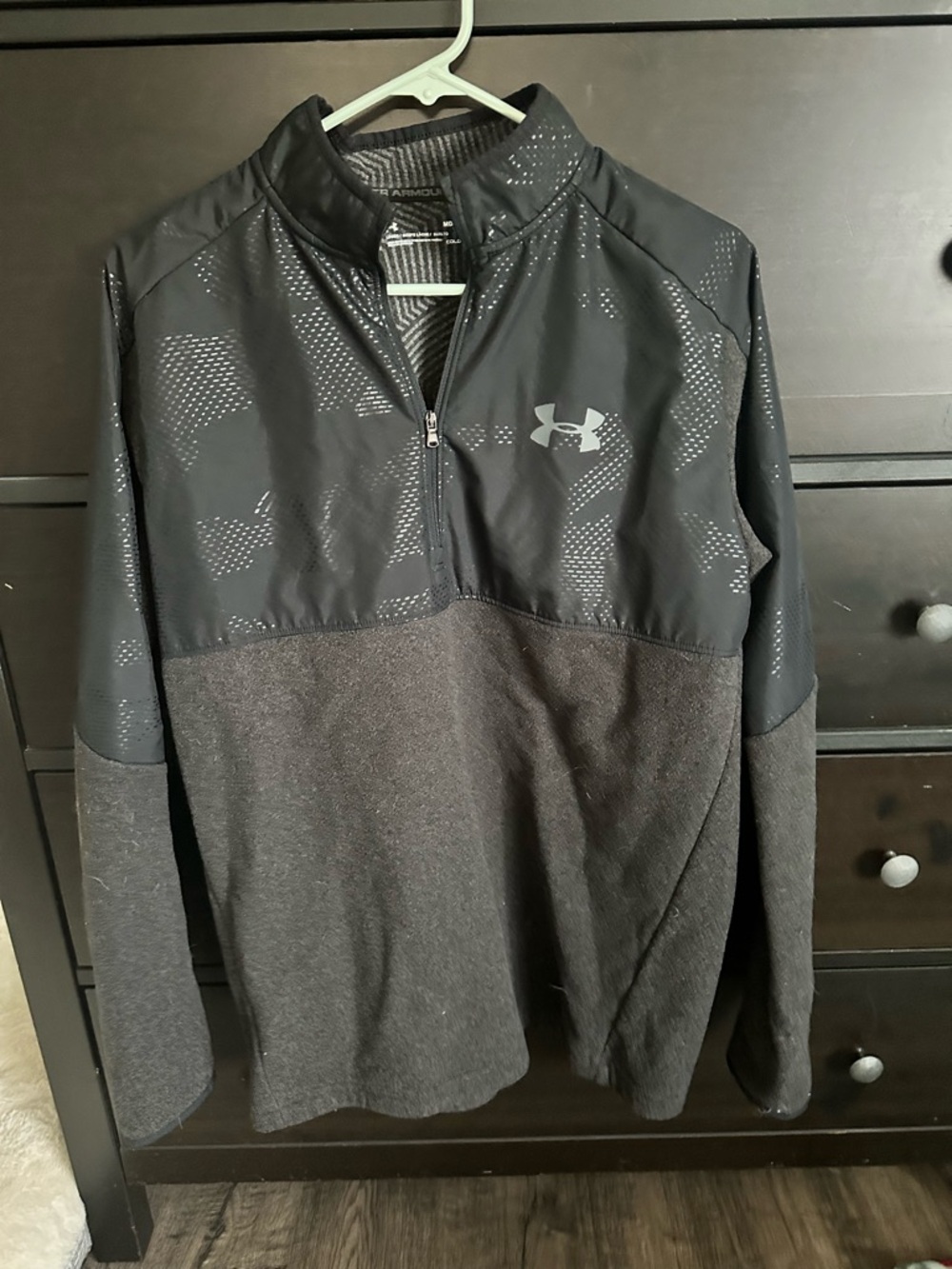 Under Armour Men’s Black & Charcoal Grey Half-Zip Performance Pullover